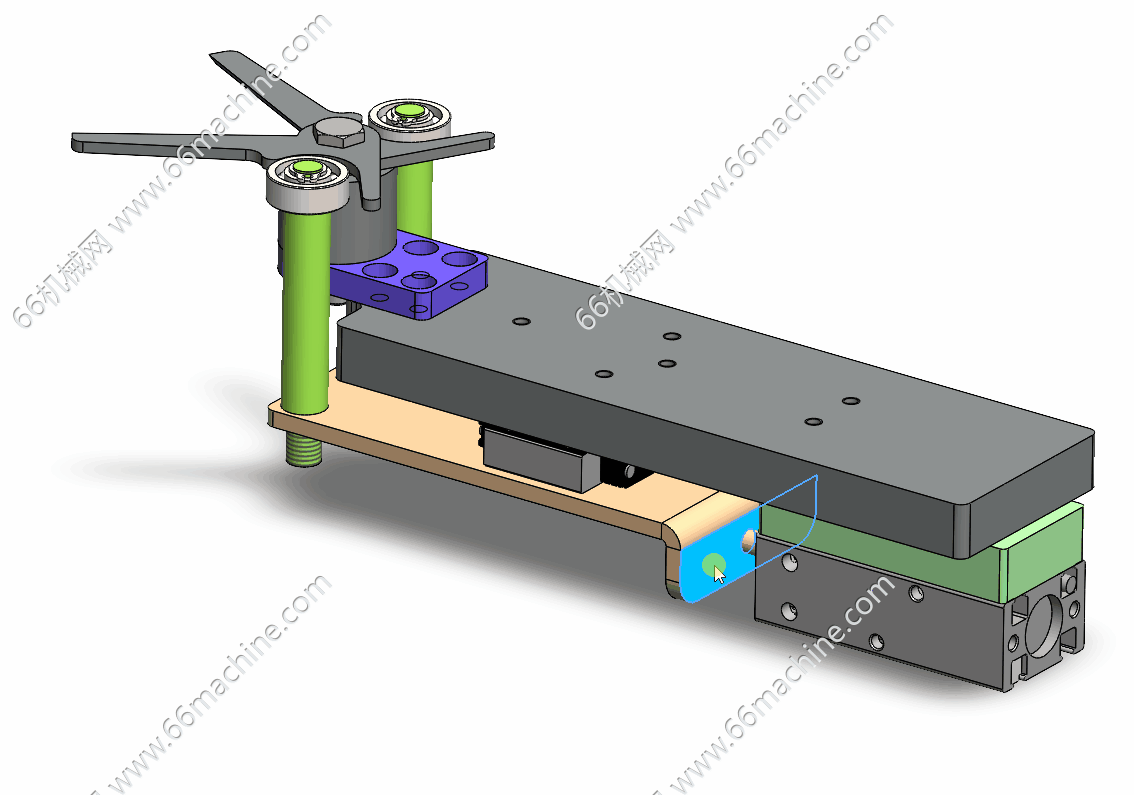 气动剪刀3D+CAD+BOM表（气缸驱动剪线装置）
