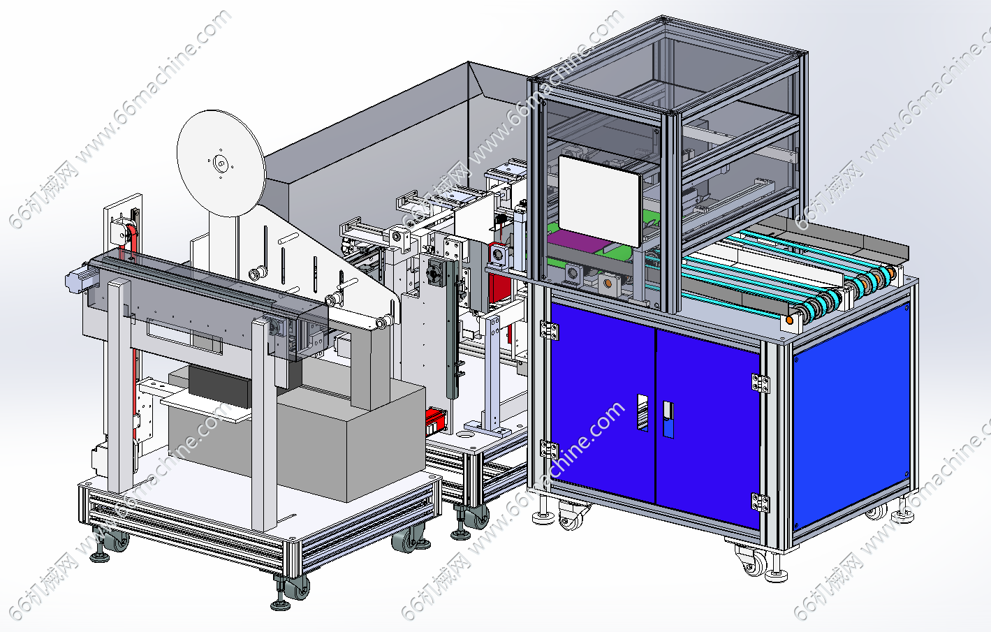 软包塑料袋理袋捆扎一体机（打包机）