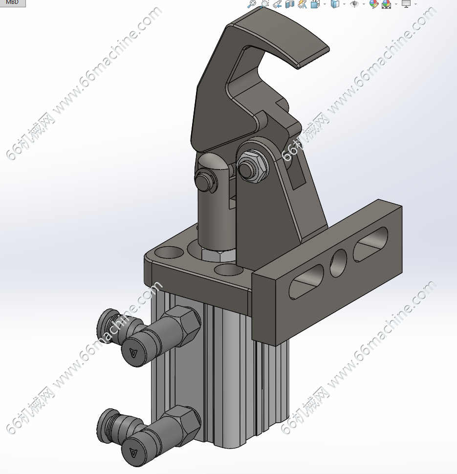 基于槽口的侧压机构（气动压紧定位机构）