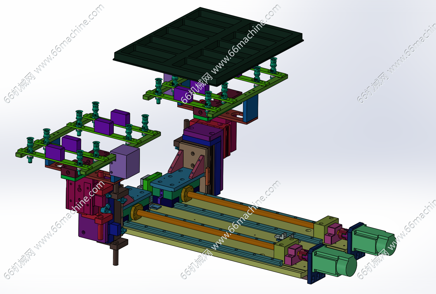 双工位载具吸取移送模组