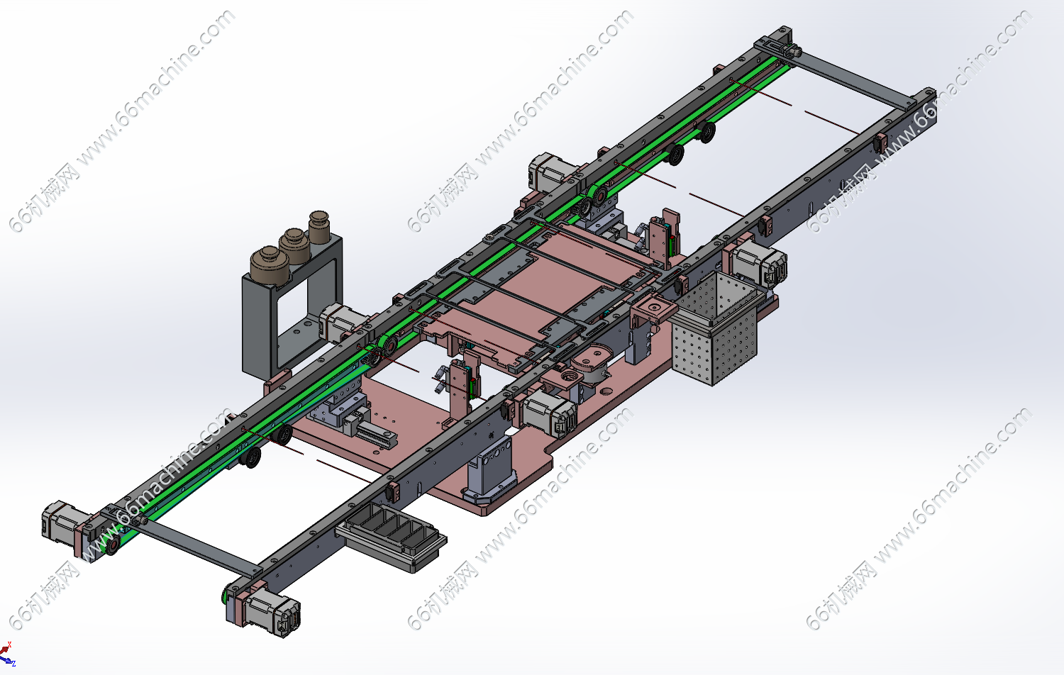 宽度可调皮带输送线