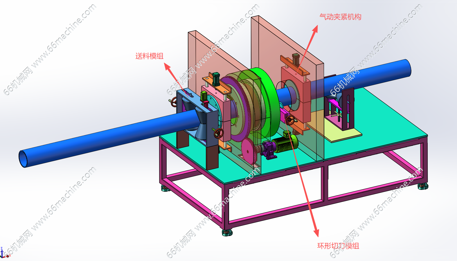 环形切割机（用于塑料管材无屑切割）
