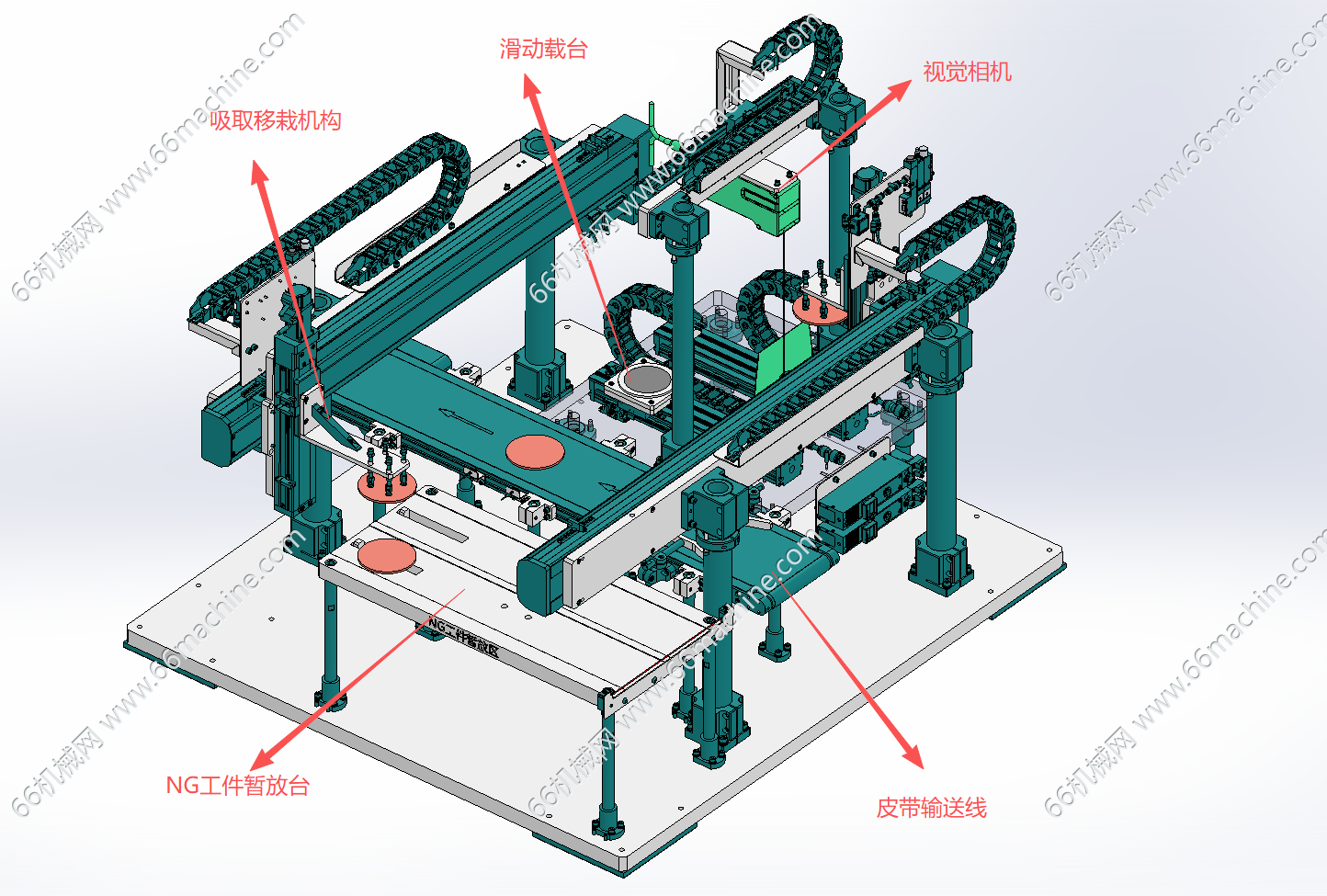 通用型产品自动上下料视觉检测装置