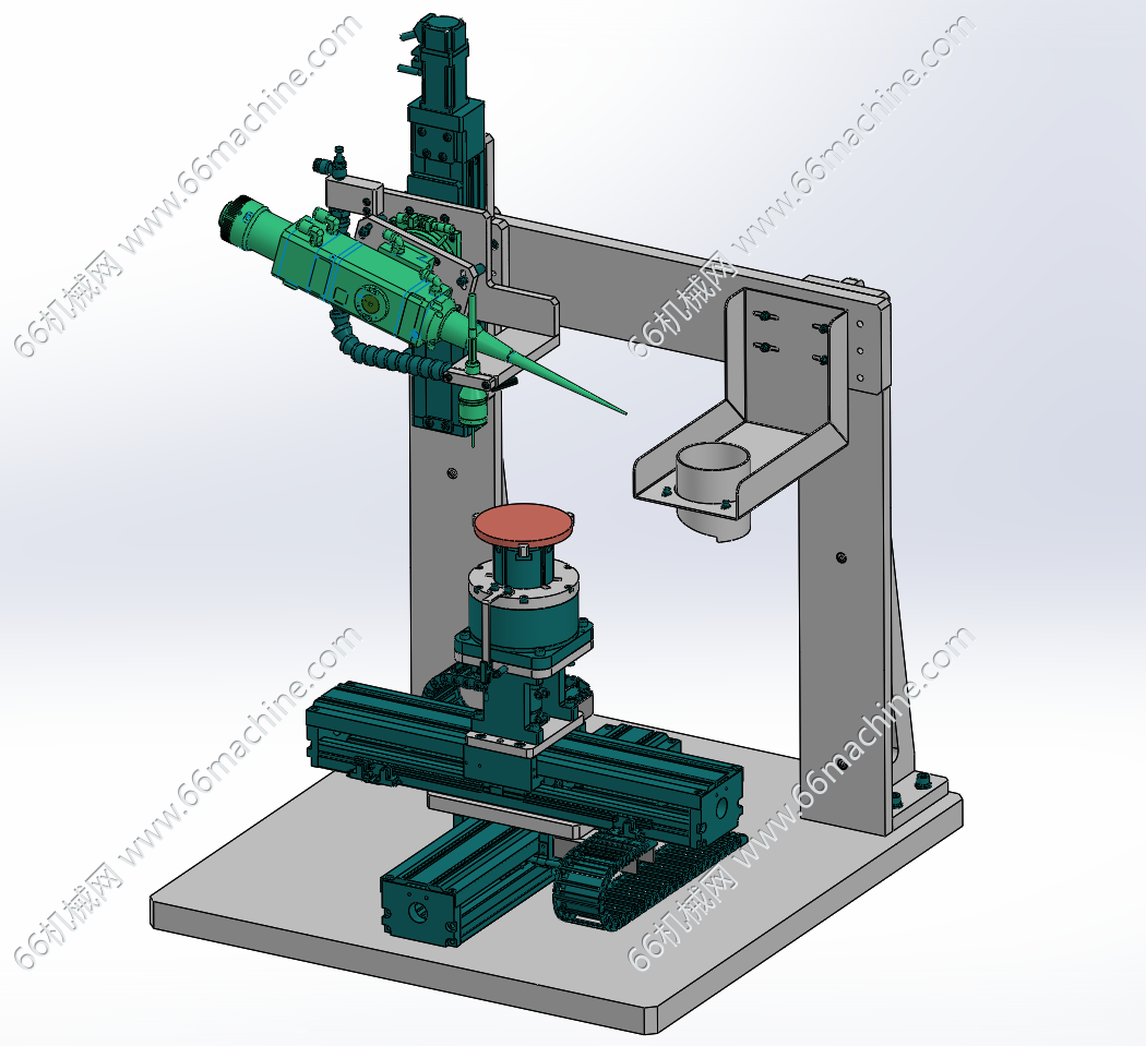 硬材料激光研磨机构