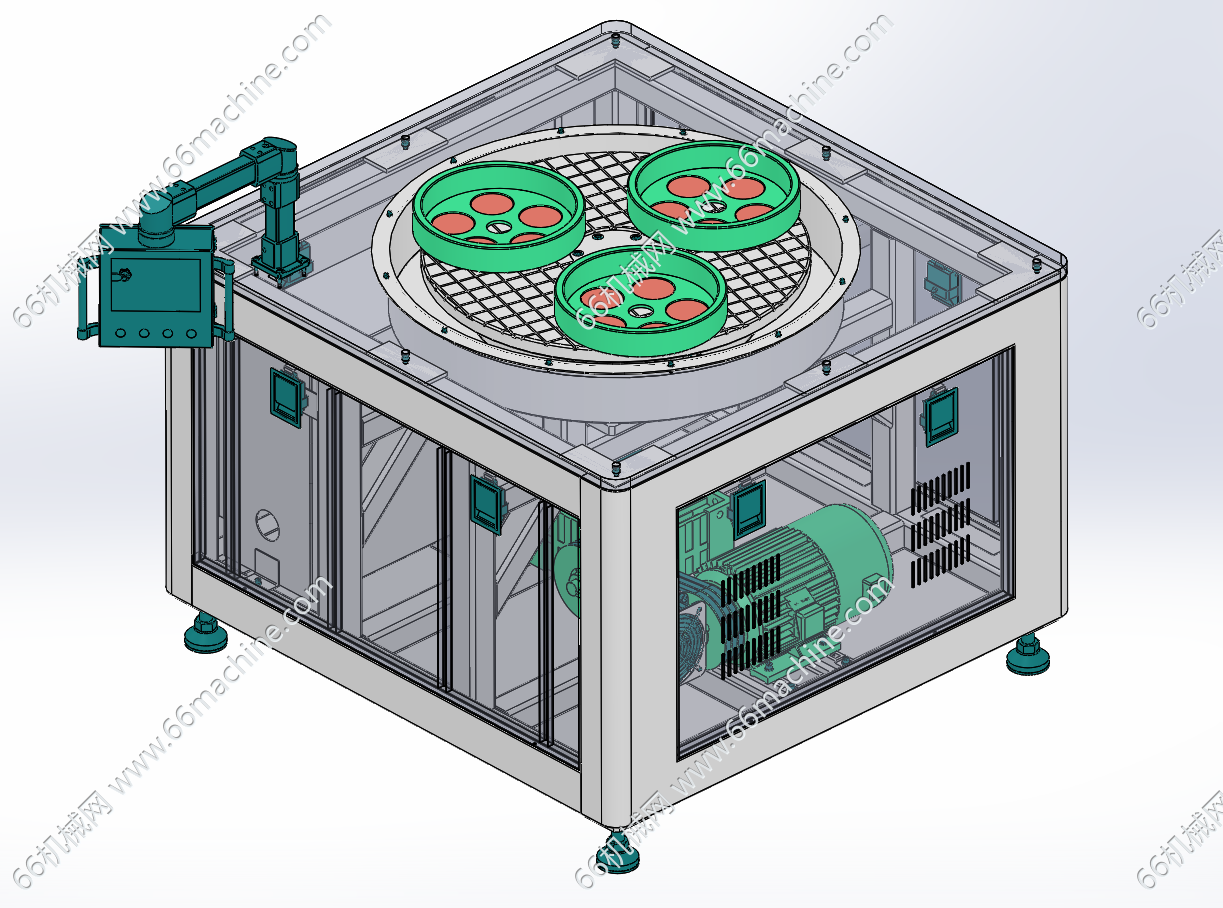 平面旋转研磨机构