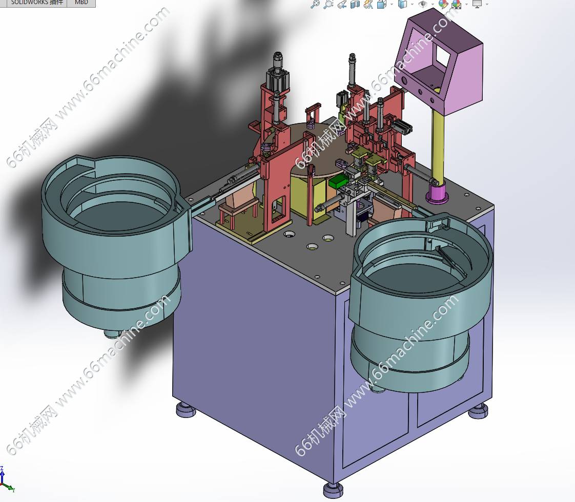 某企业防水接头自动组装机3D+CAD（成熟设备已投产）