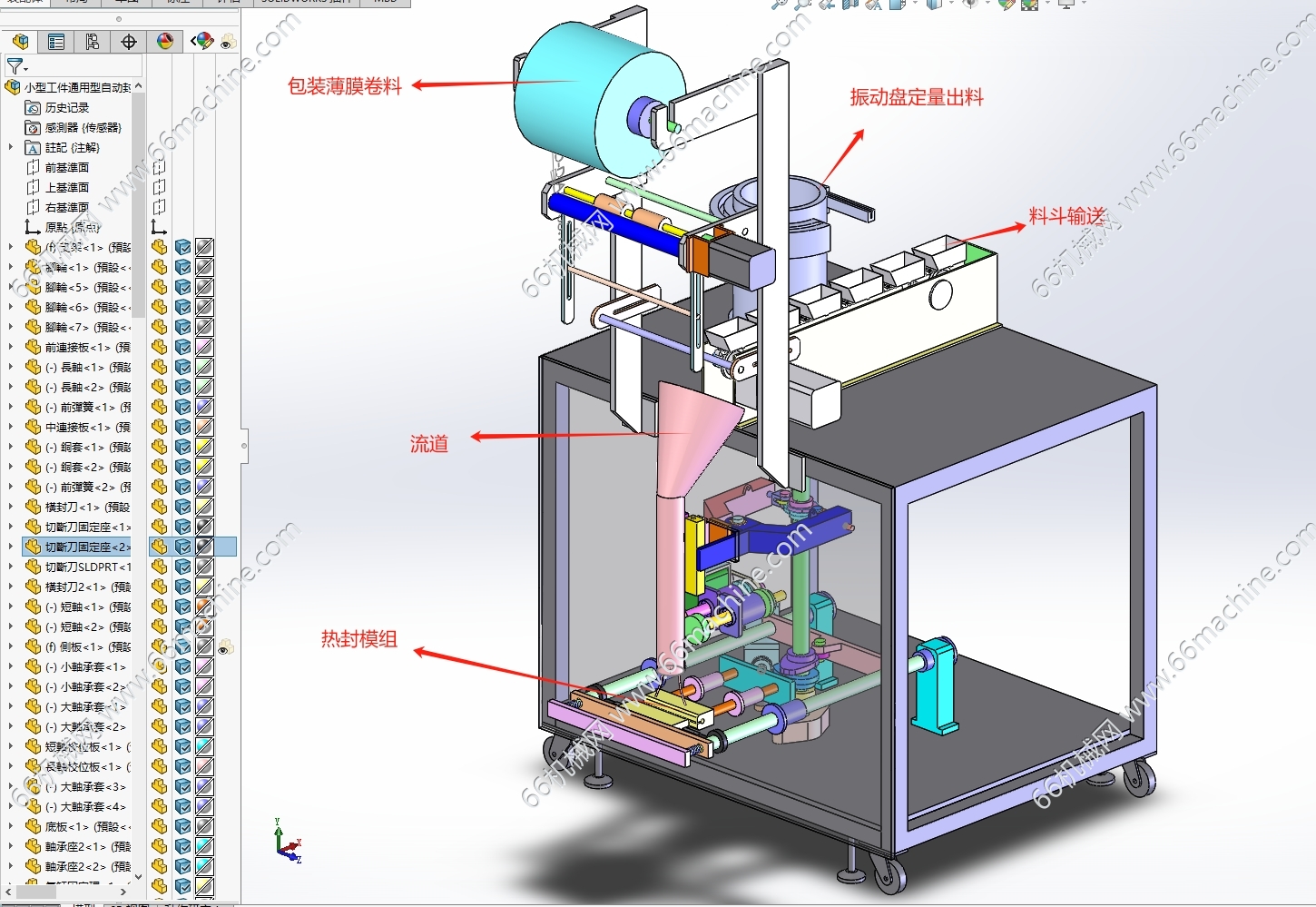 小型工件通用型自动封袋包装机