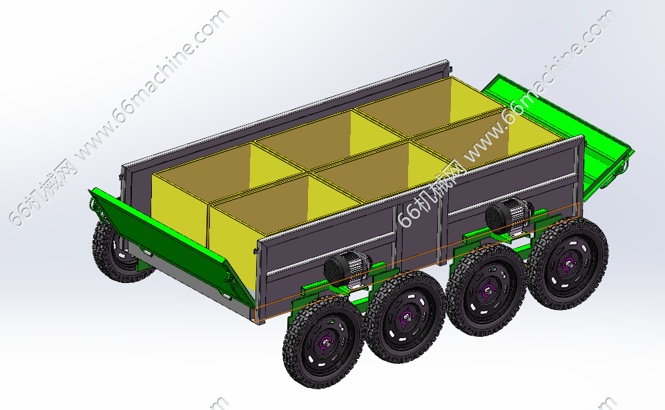 四电机驱动八轮运输车 SW2023