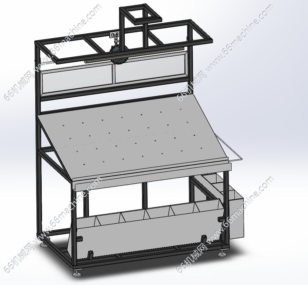 某企业车间作业工作台3D+CAD