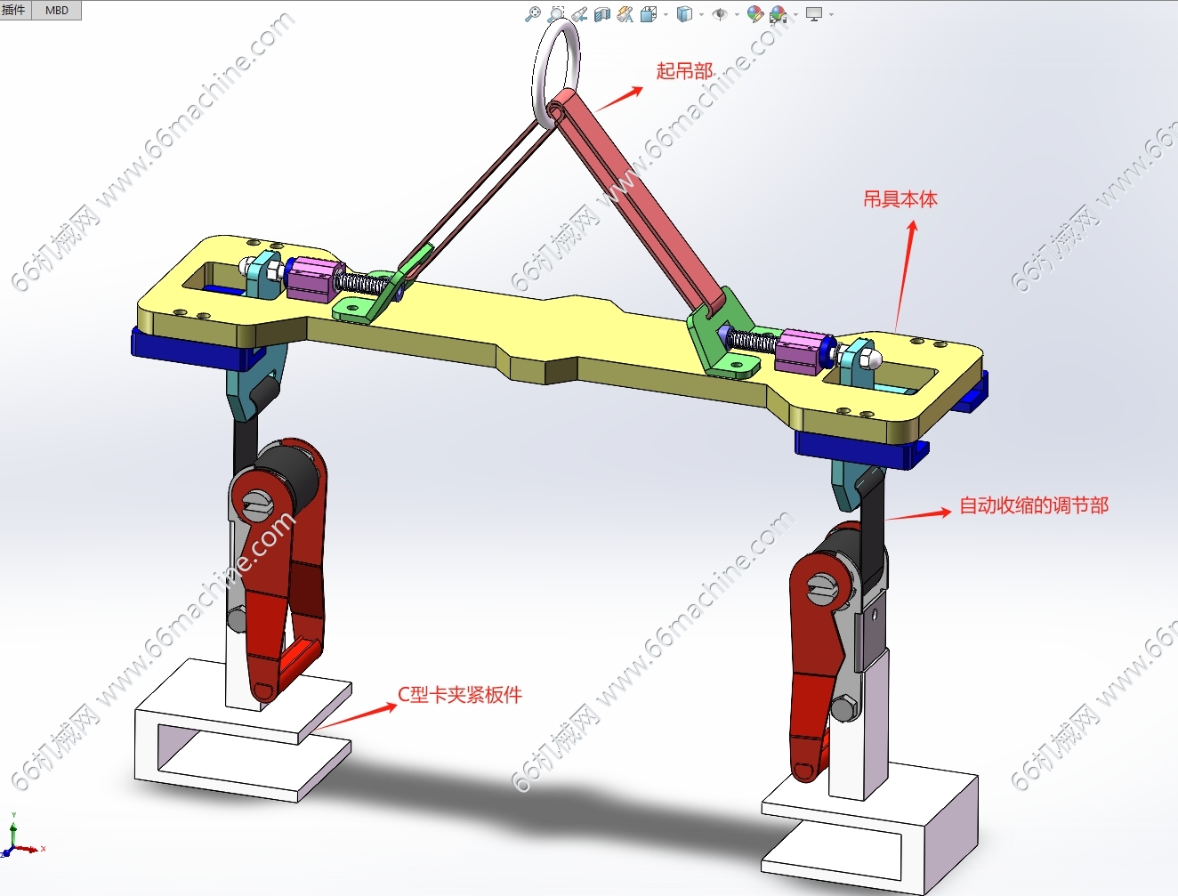 板件类吊具转运工装【含x-t通用格式】