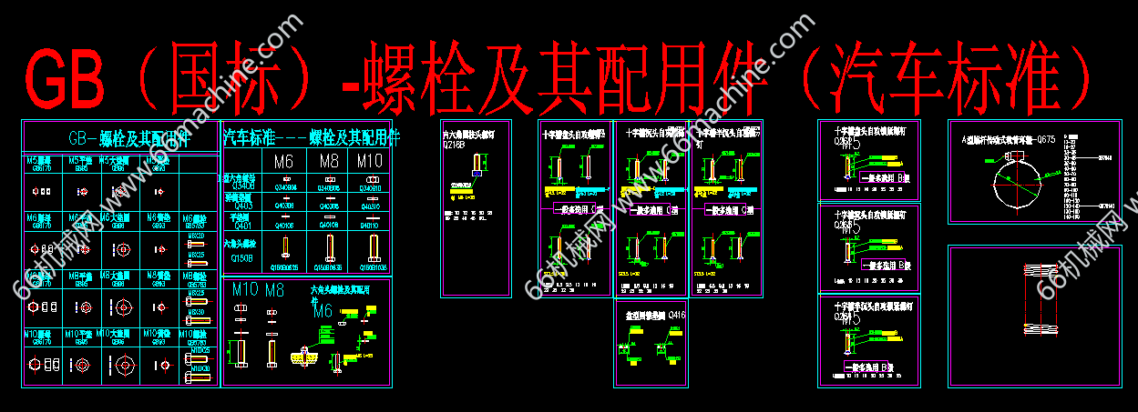 GB（国标）-螺栓及其配用件（汽车常用标准件）大全