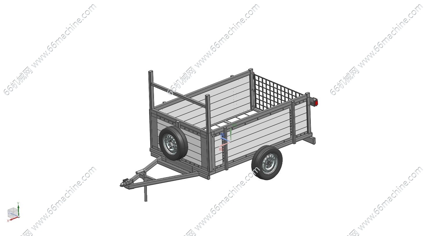 板车后悬架/拖车尾箱车厢
