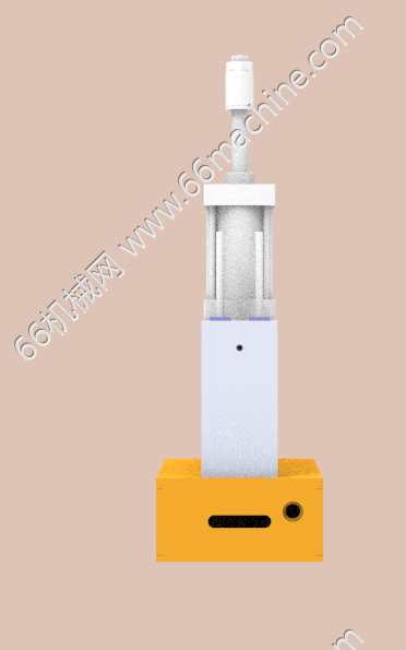 铆弹片治具左视图