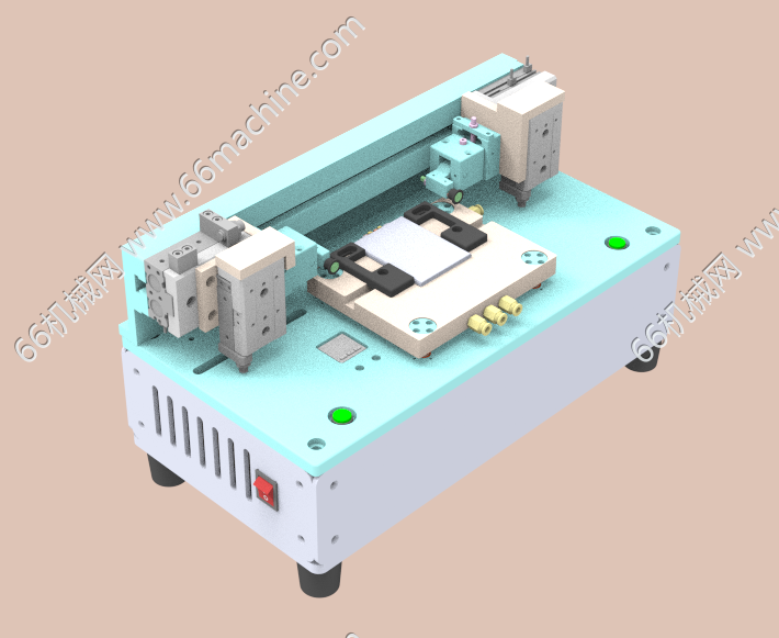 自动折角治具立体图
