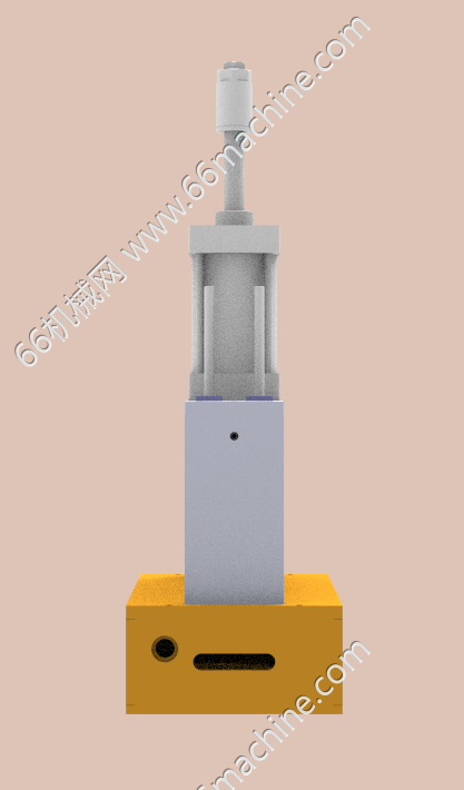 铆弹片治具后视图
