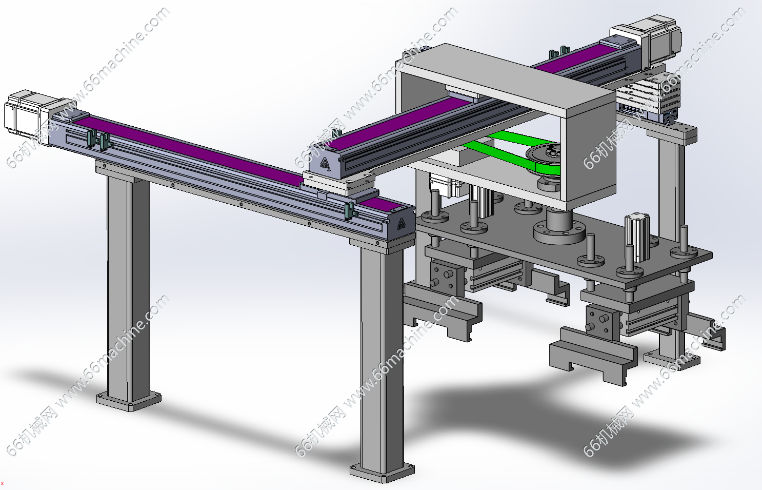 双工位四轴旋转夹取搬运机构（移栽机构）
