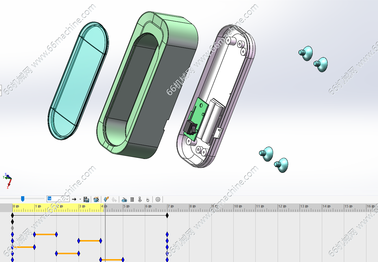 超声波眼镜清洗盒