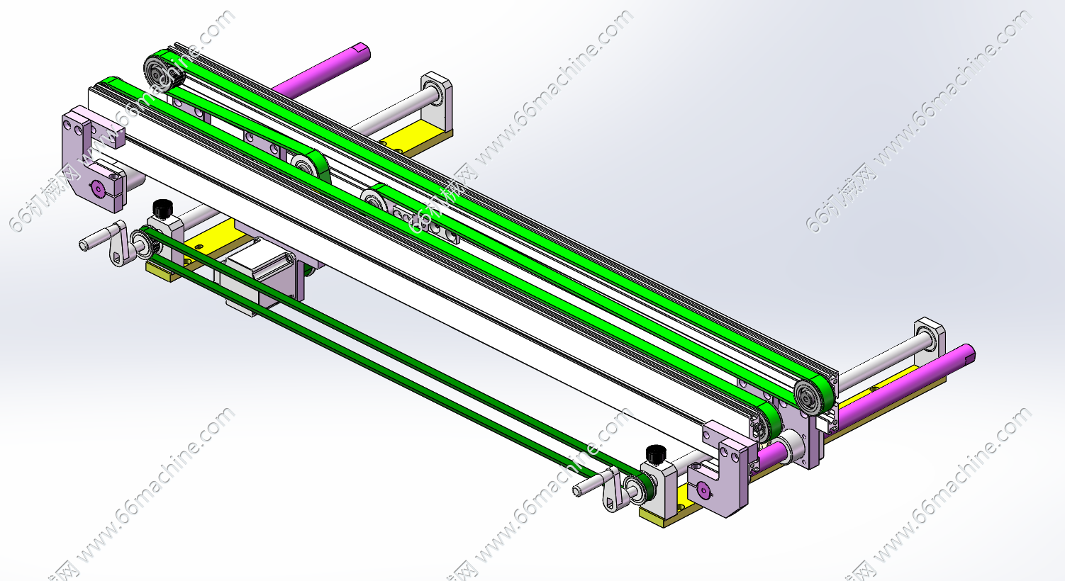 可调间距双轨输送机