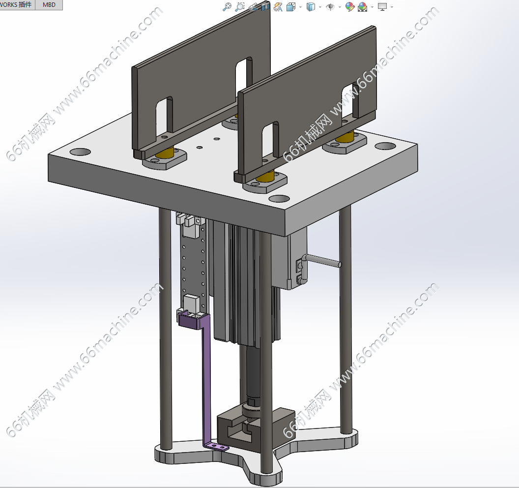 基于电动缸的顶升机构