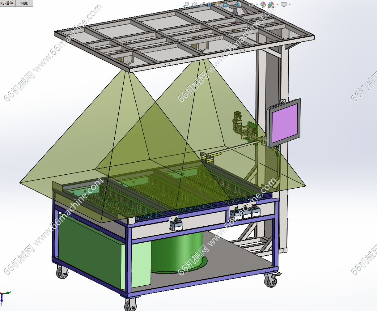 某企业汽车内饰件视觉检测机（检查机）