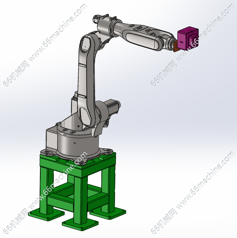 带视觉相机的六轴机器人