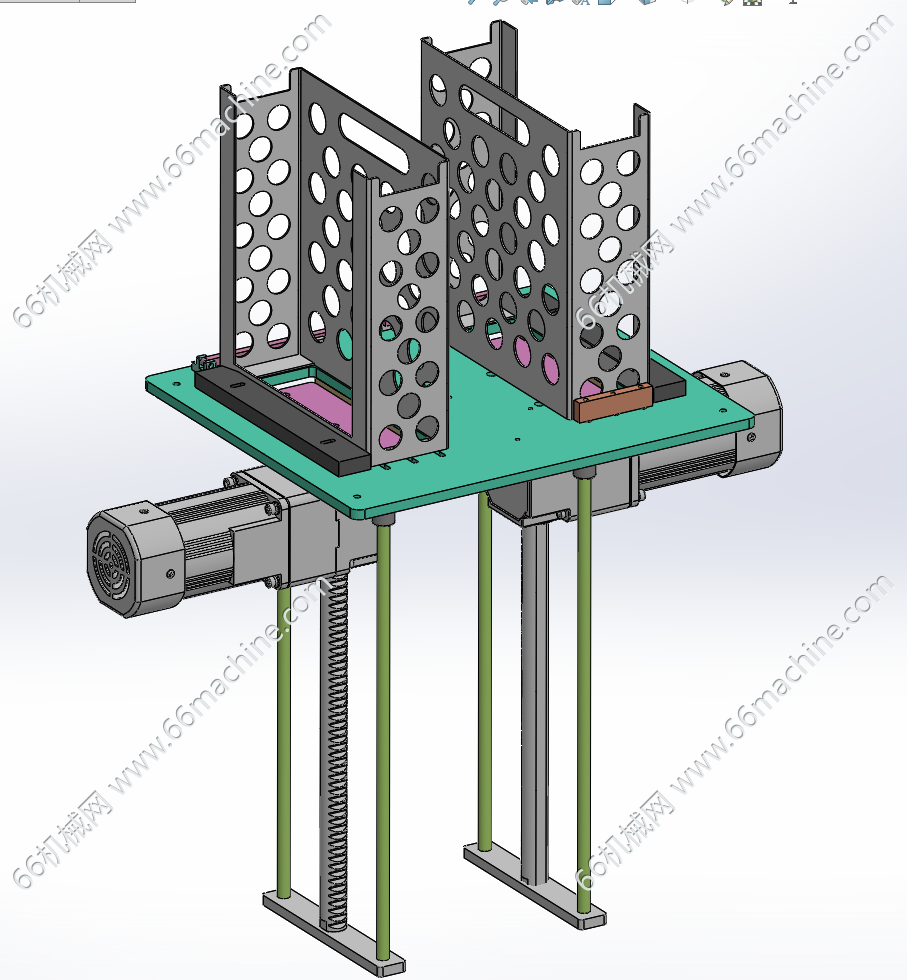 基于电机丝杆的托盘顶升供料机构