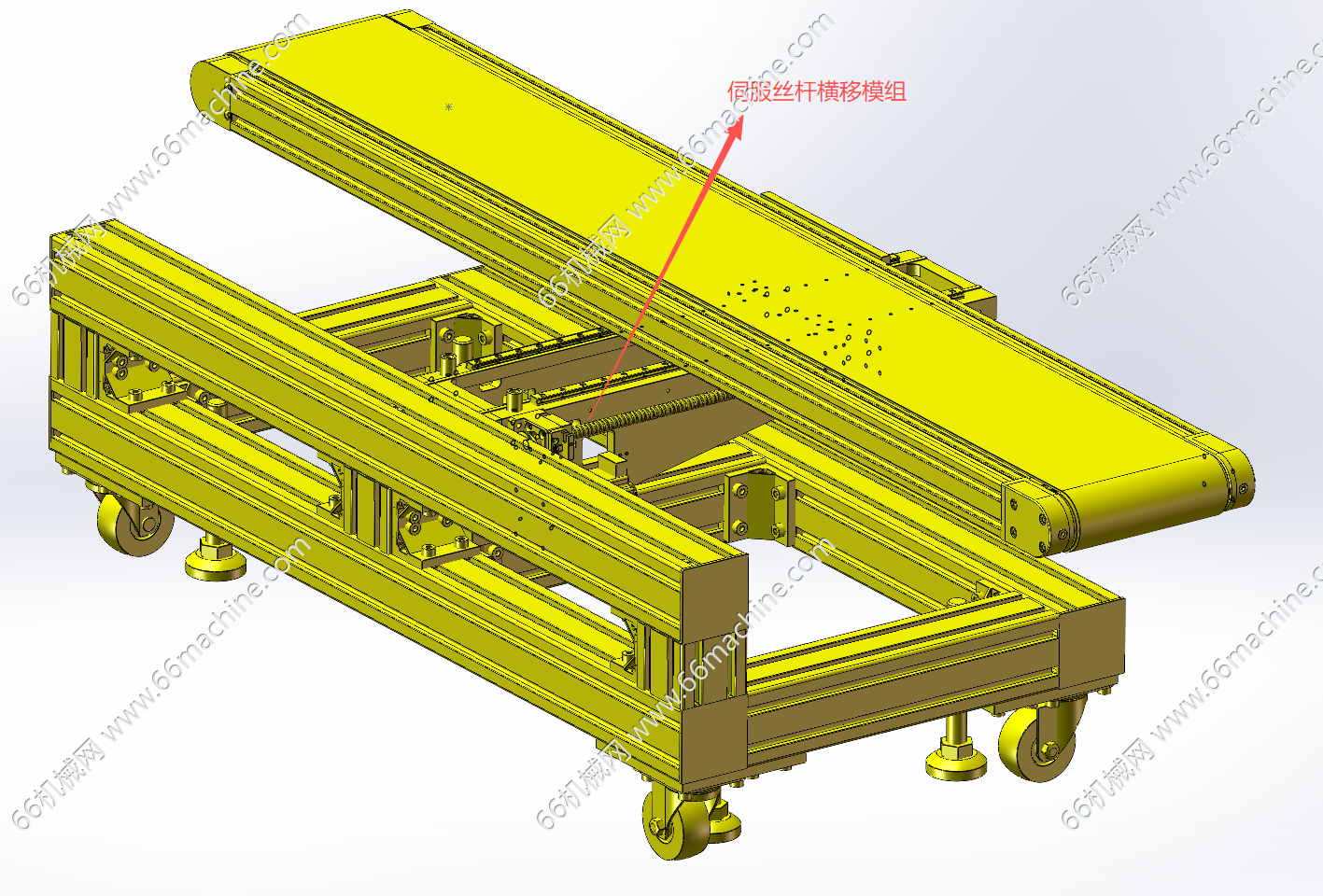 伺服丝杠横移皮带线