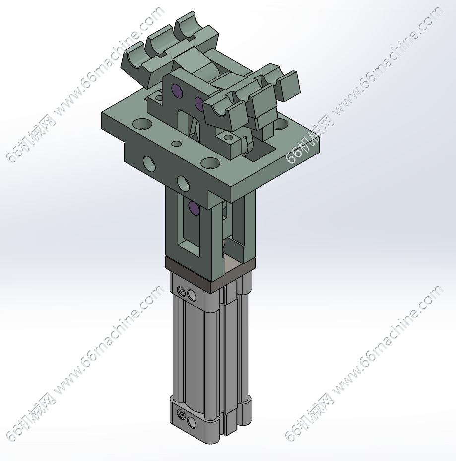 基于连杆机构的气动抱紧机构（夹紧机构）