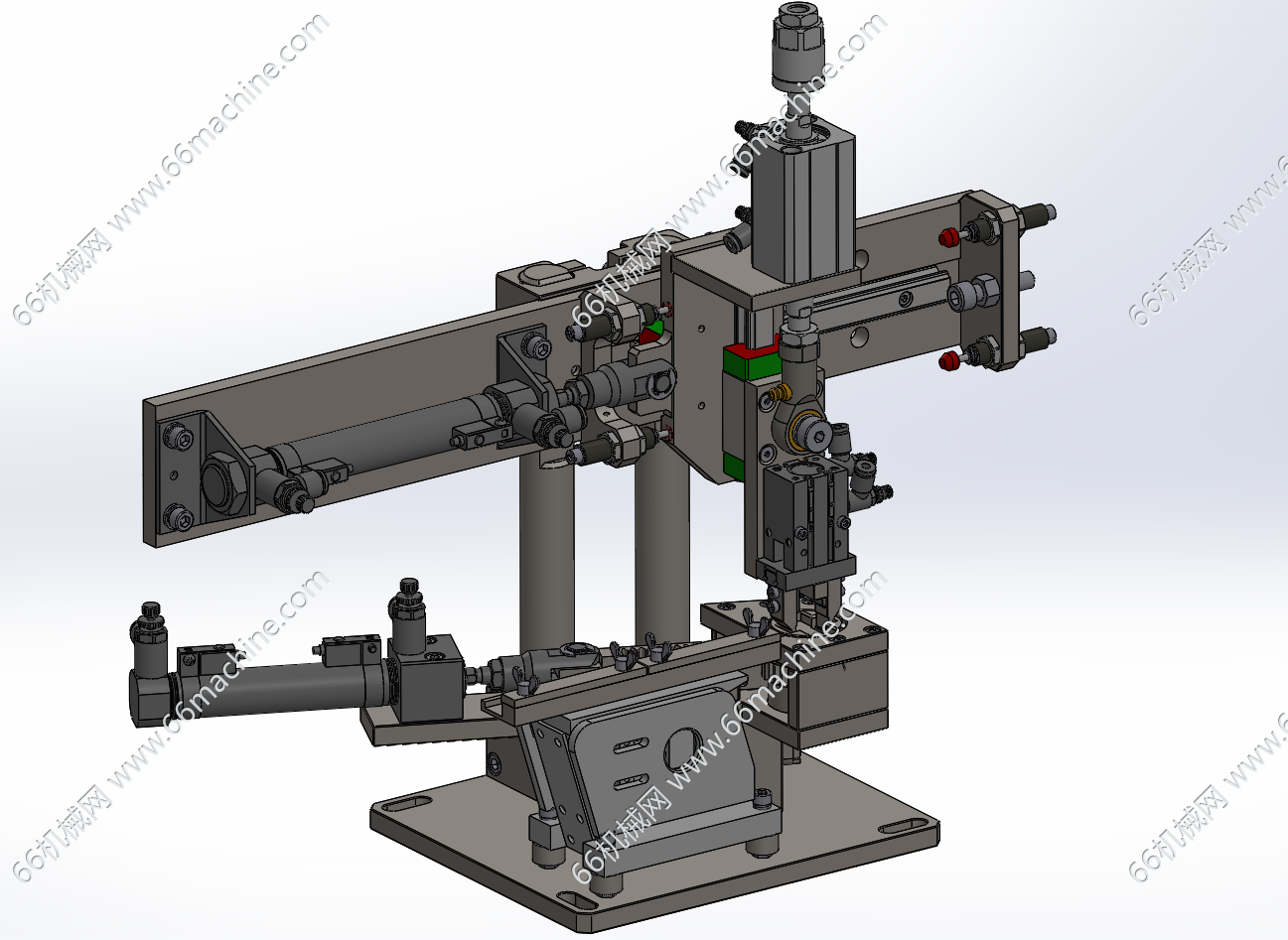 基于齿轮齿条的气动摆动机构