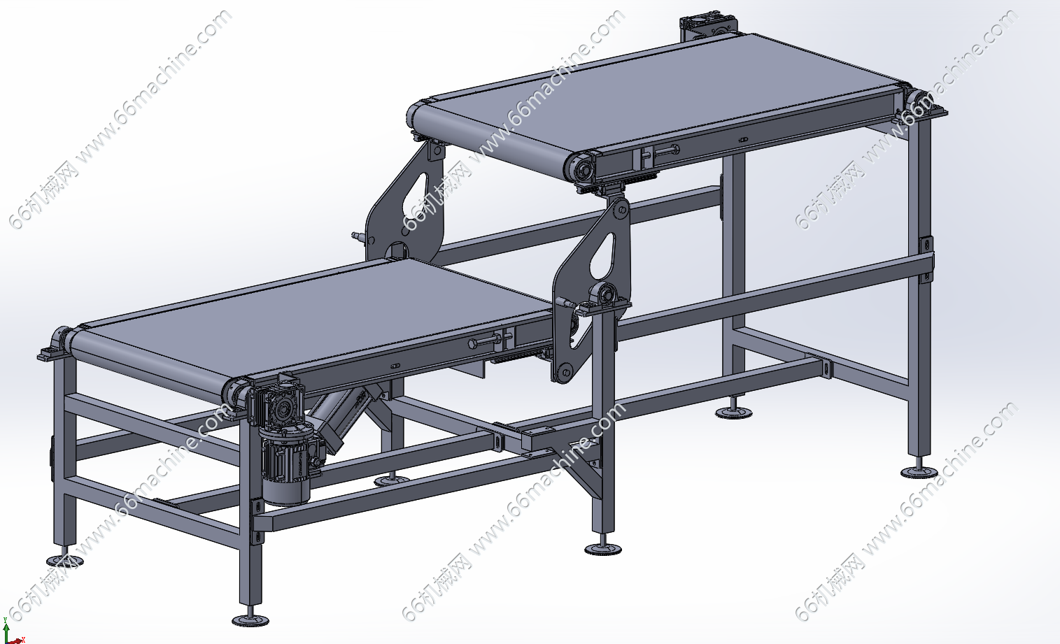 可上下调整倾角输送机
