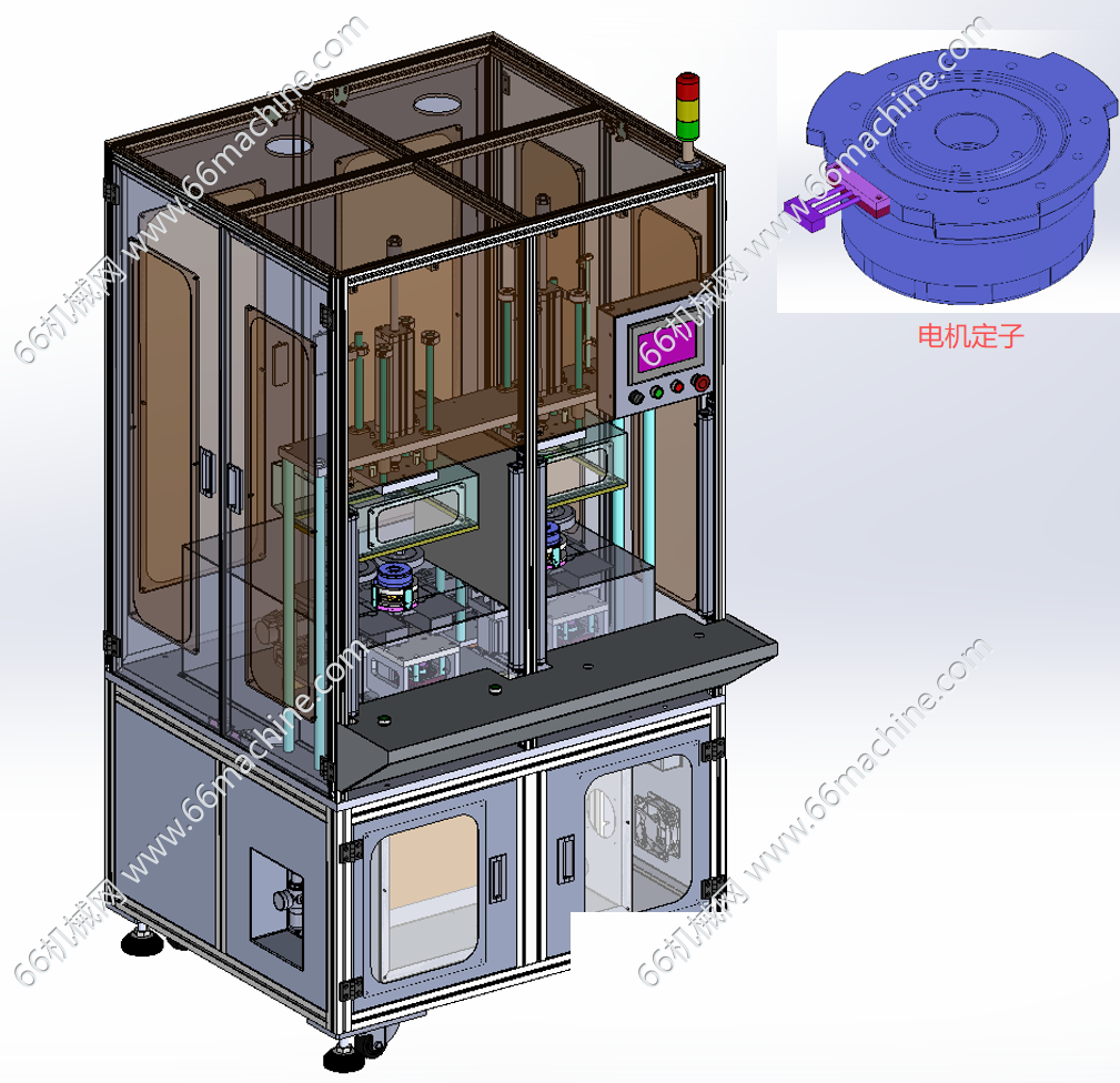 某企业电机定子抛光机（打磨机）