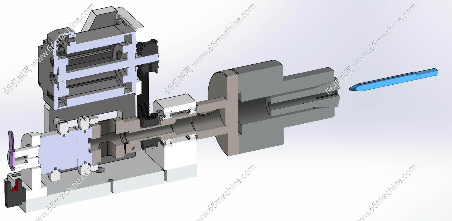 基于气动夹盘的旋转夹紧机构
