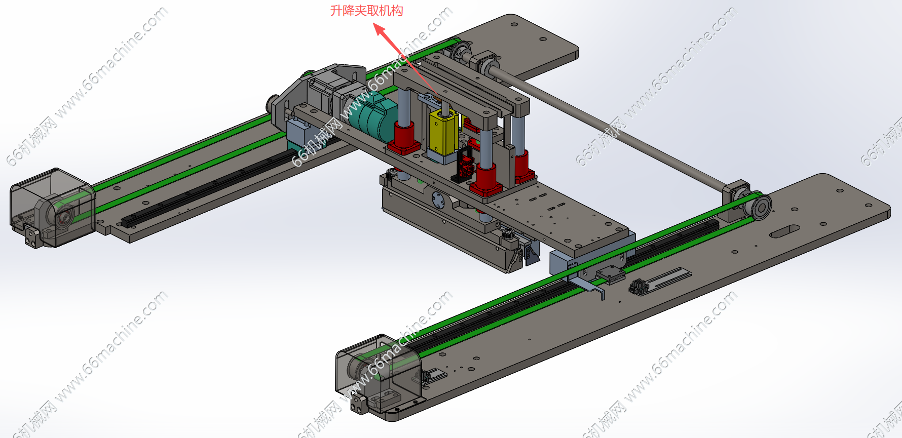 基于同步带传动的移载机构