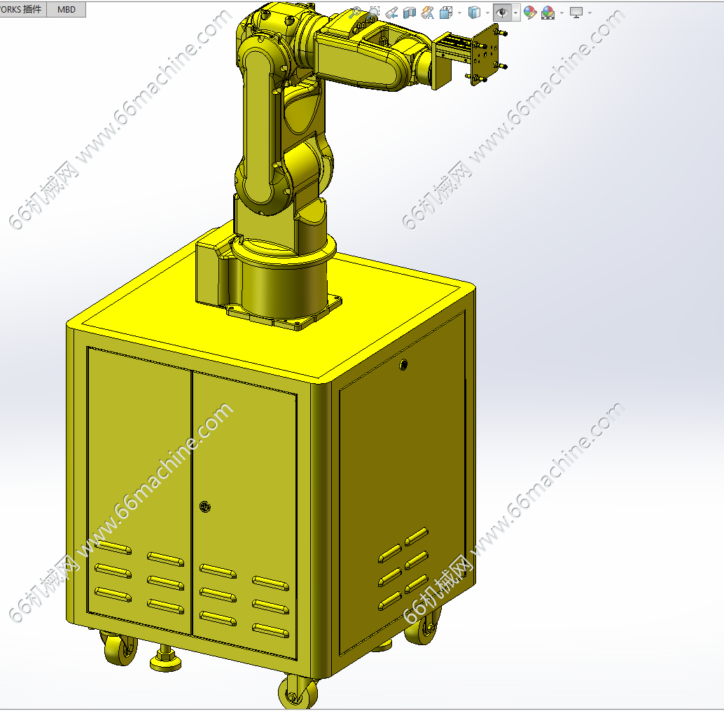 移动式六轴上下料机器人