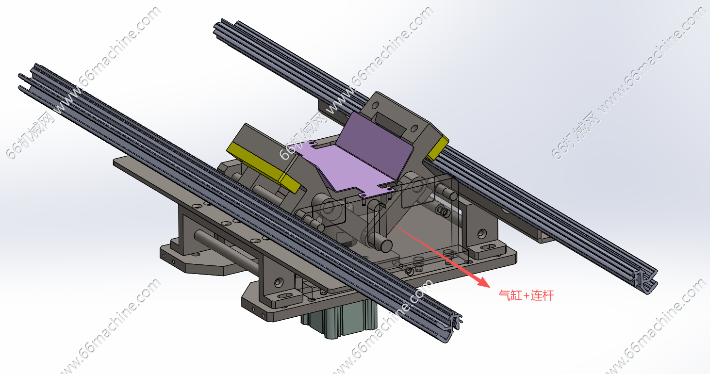基于连杆机构的气缸压紧机构