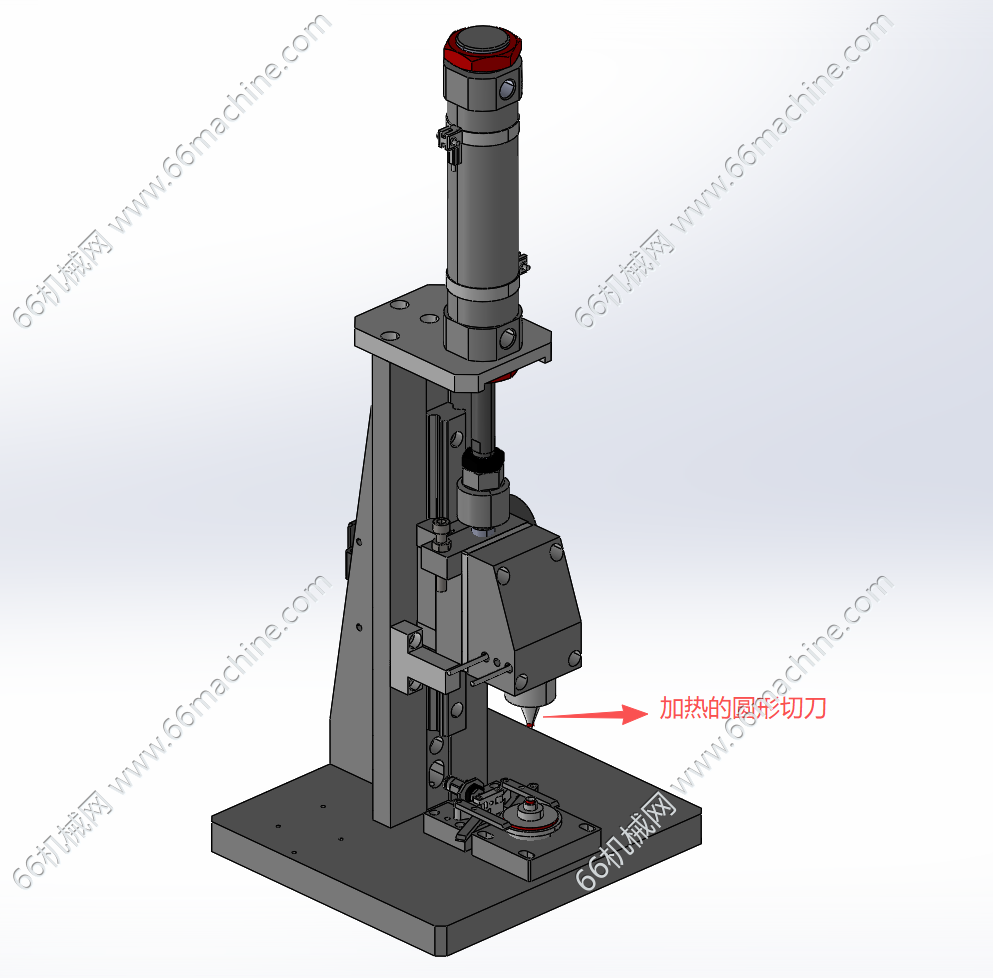 气动加热切水口机构