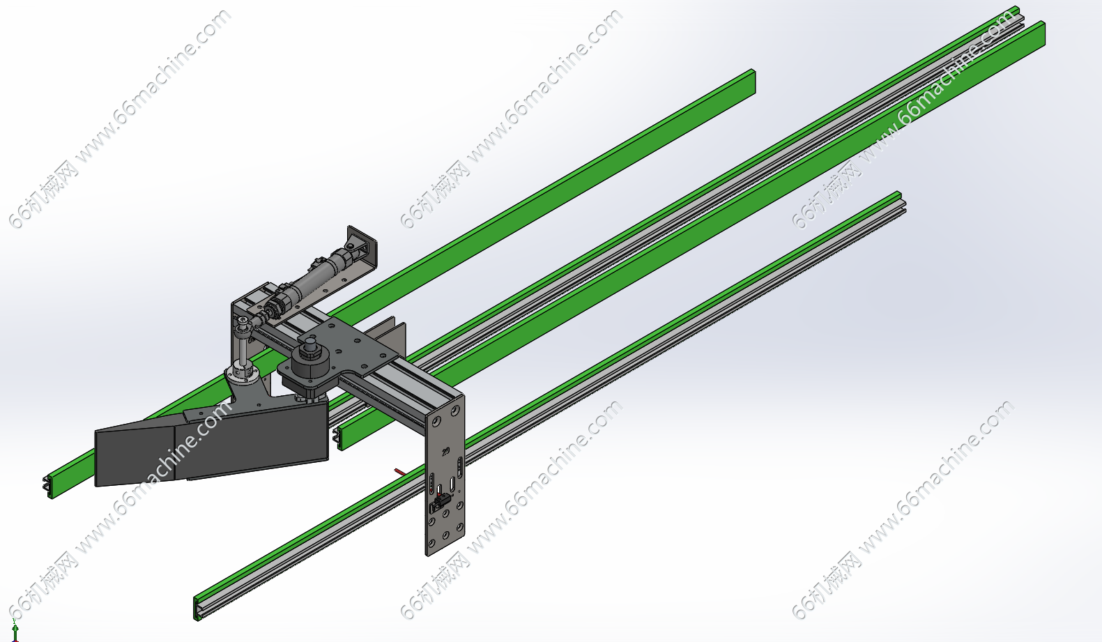 适用流水线的分流摆杆机构