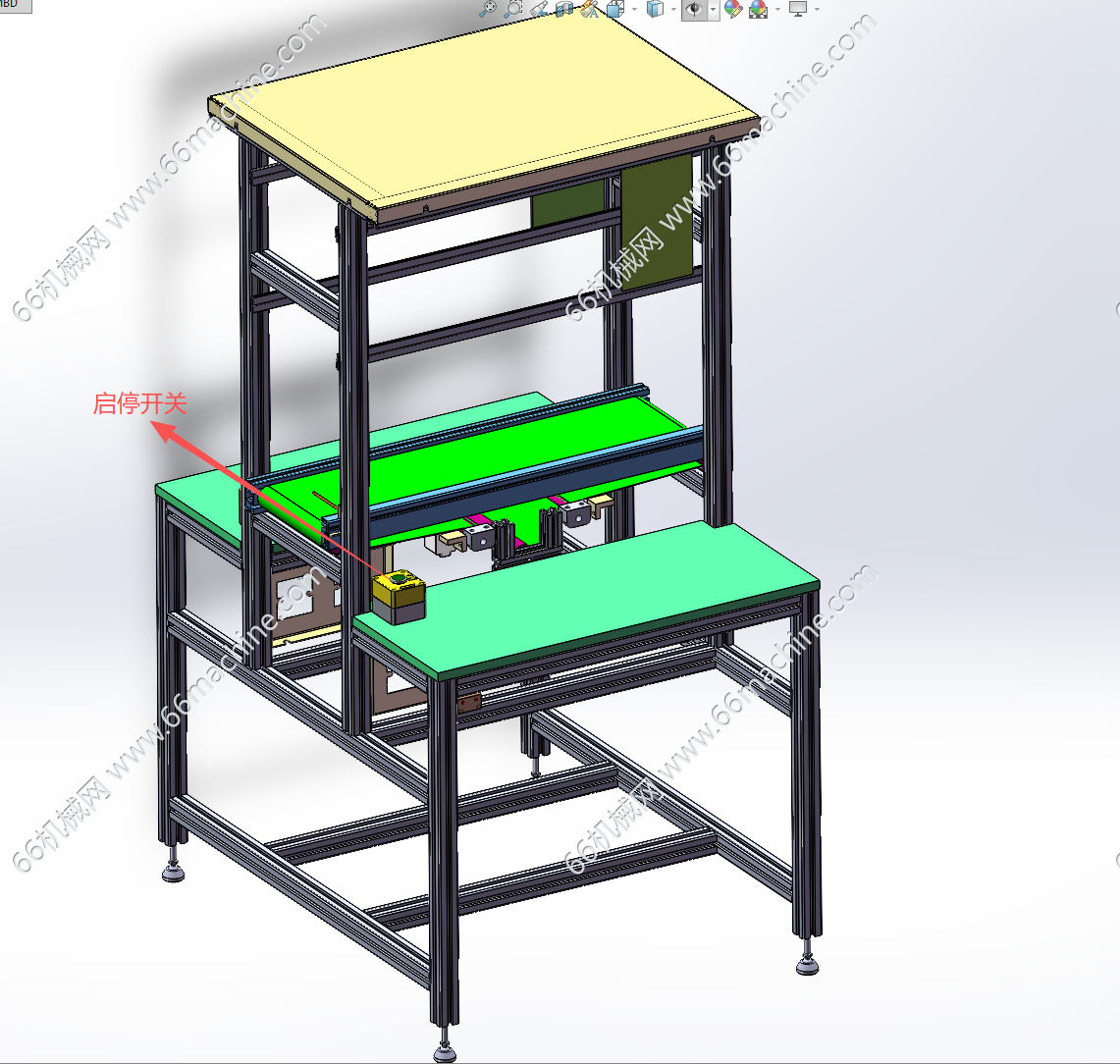 双工位流水线操作台