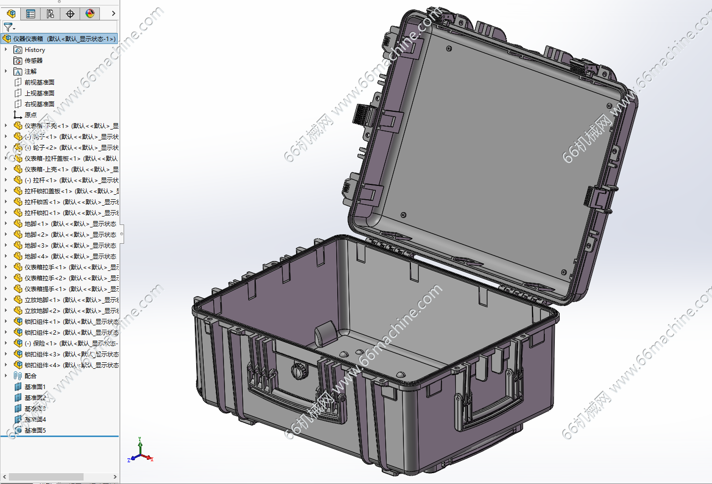 拉杆式仪器仪表箱