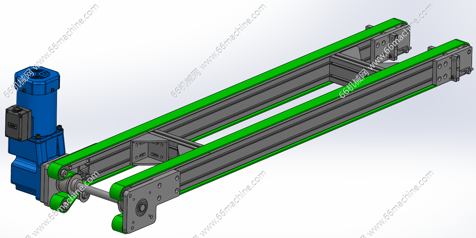 双轨同步带输送线（双列同步带输送机）