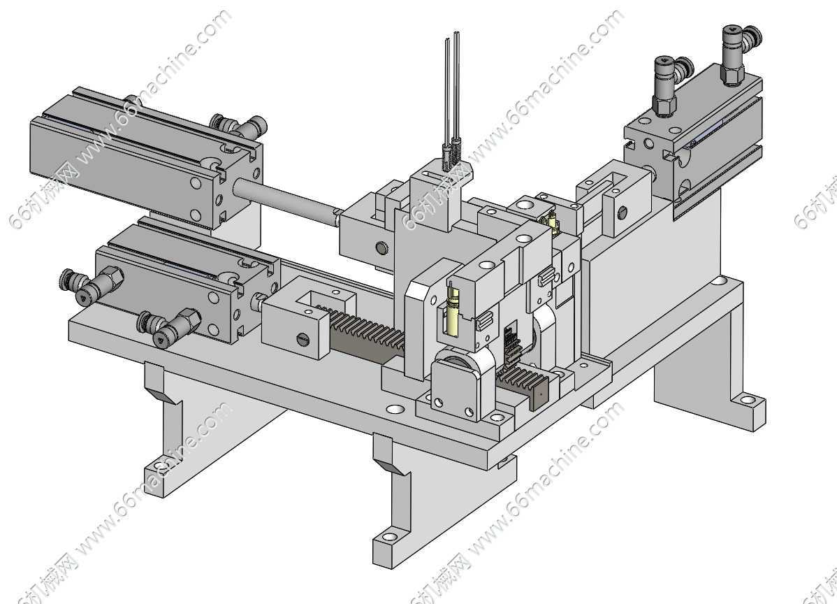 基于齿轮齿条的翻转机构