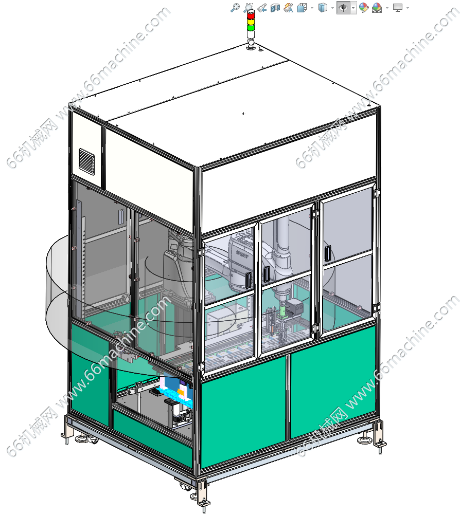 基于四轴机器人的锂电池自动插钉设备（用于电池注液孔插钉）