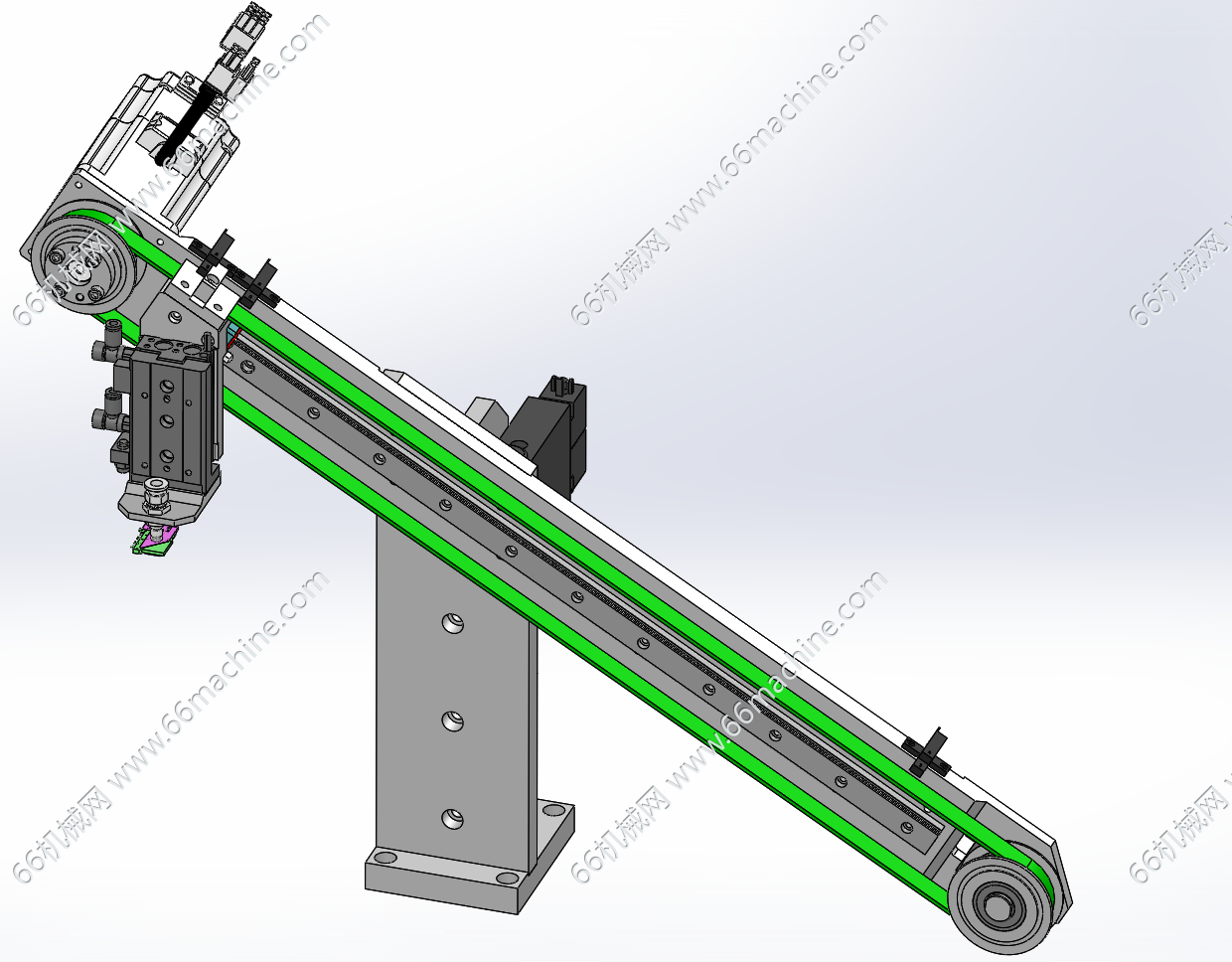 倾斜吸取上下料机构（倾斜吸取移栽机构）