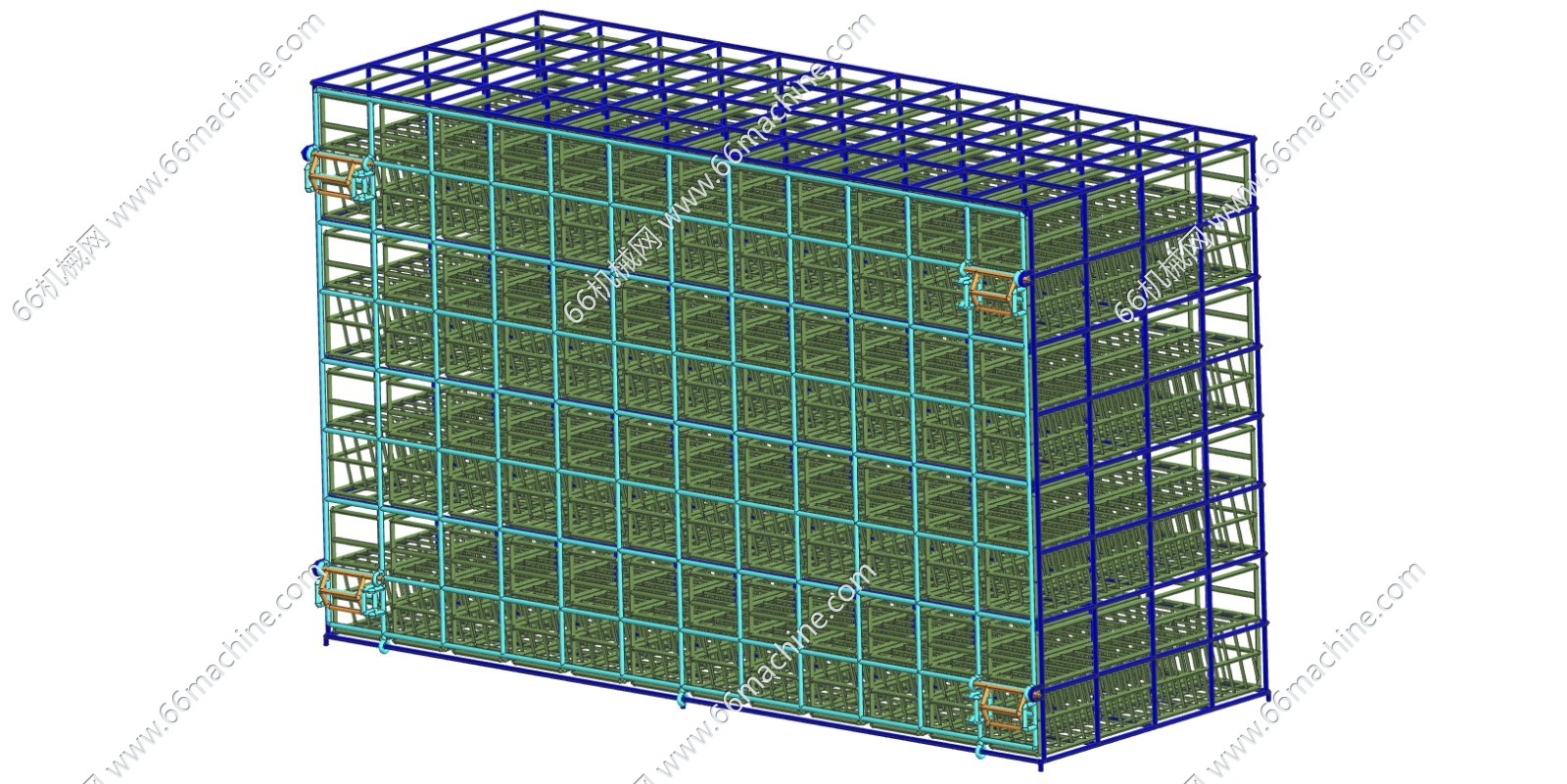 钢化玻璃集中清洗架