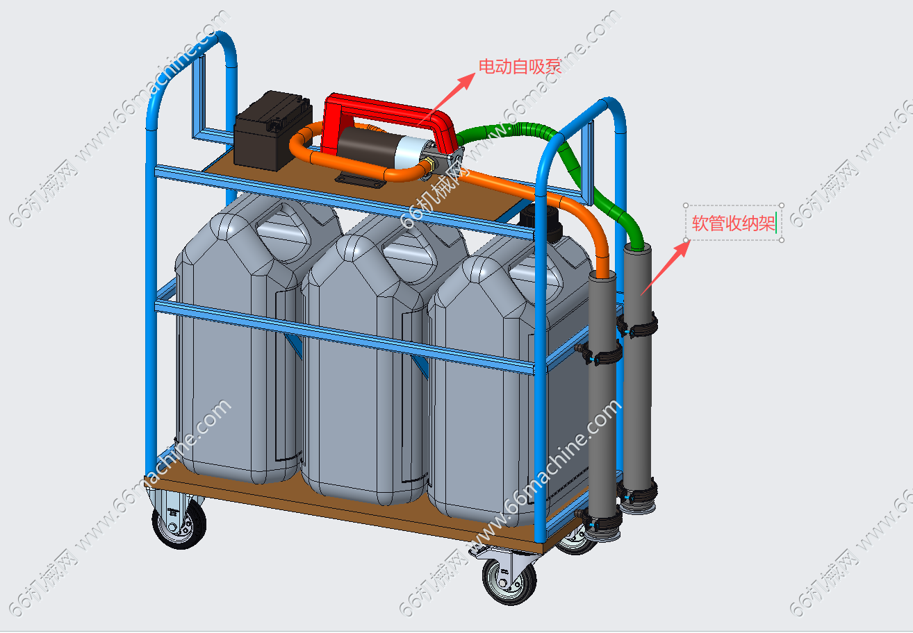 移动式液体加注推车(含电动自吸泵)