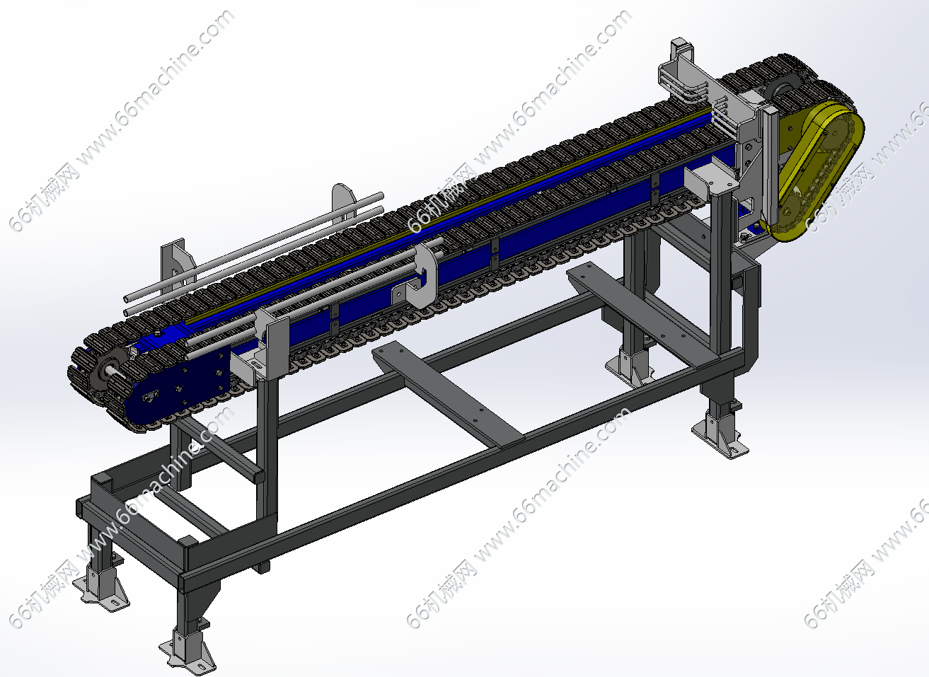 双列链板输送机