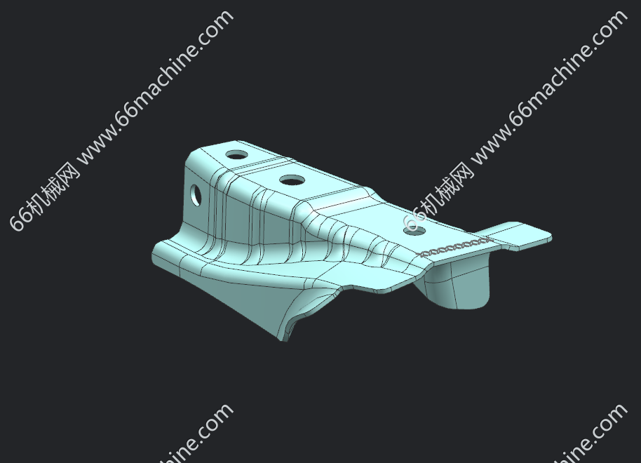 汽车仪表板加强梁连接支架冲压模具