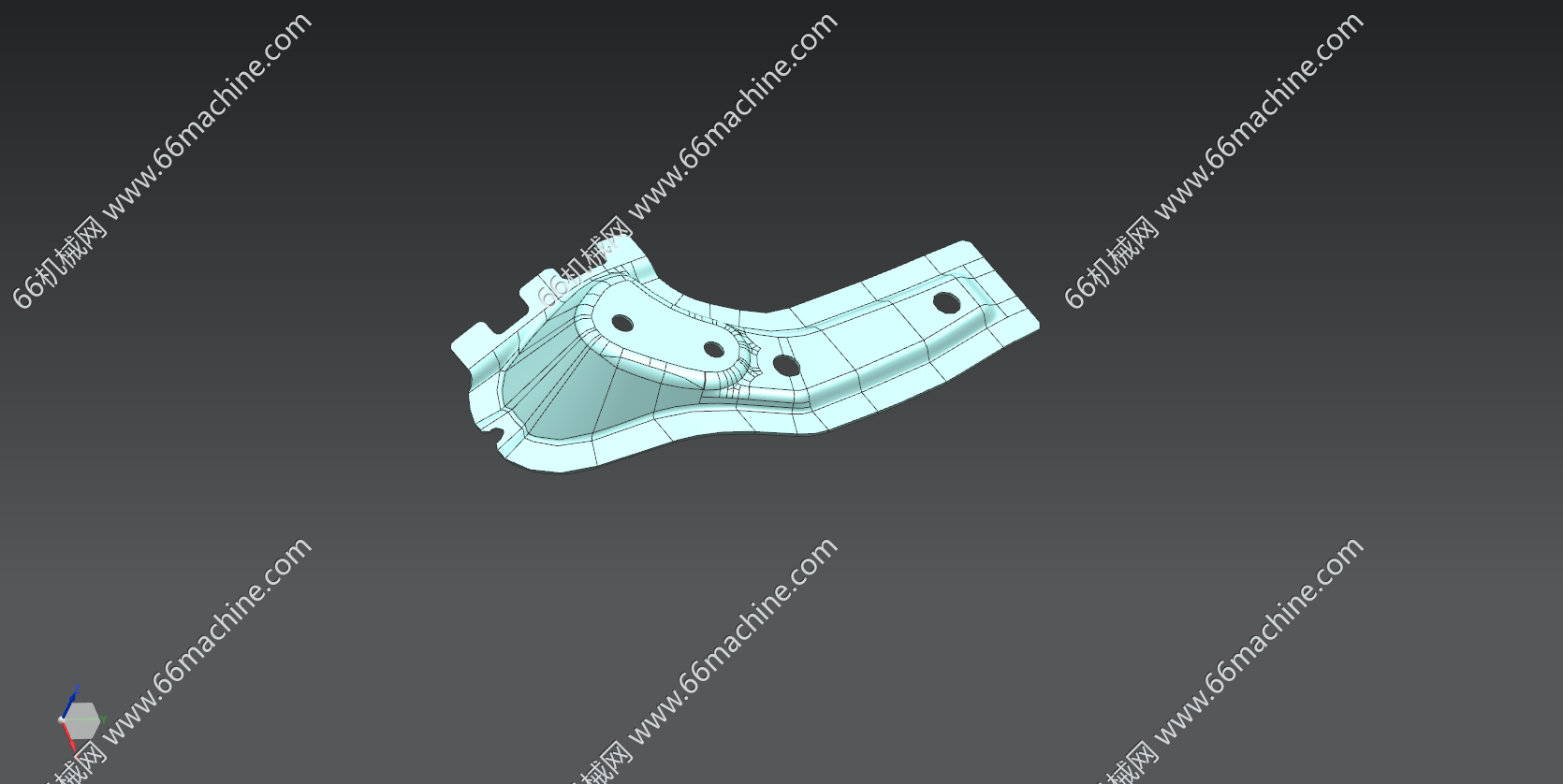 翼子板安装加强支架模具
