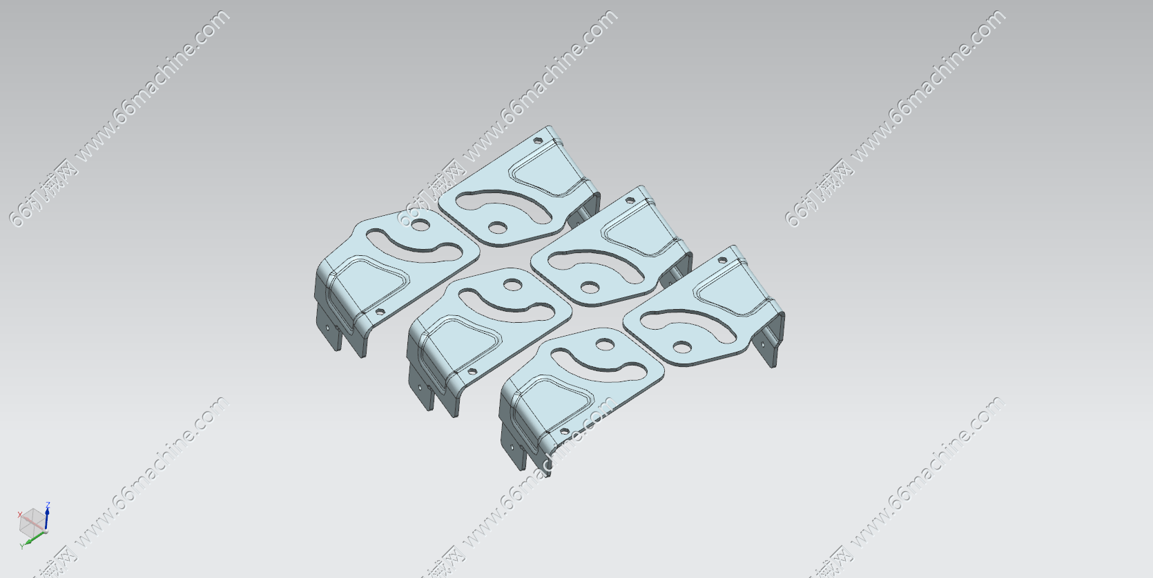 铰链支架冲压模具