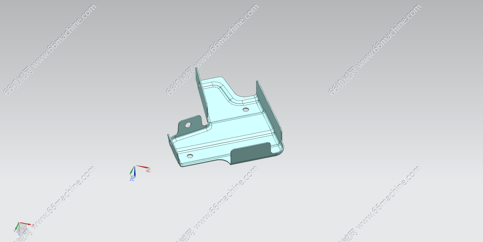 汽车前舱附件安装支架冲压模具